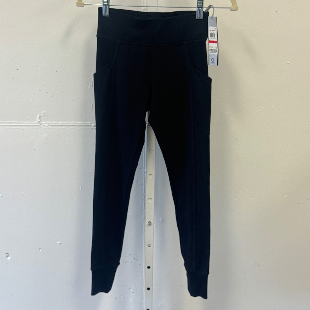 NWT Calvin Klein Performance Black Jogger Leggings Pockets XS Athleisure Running